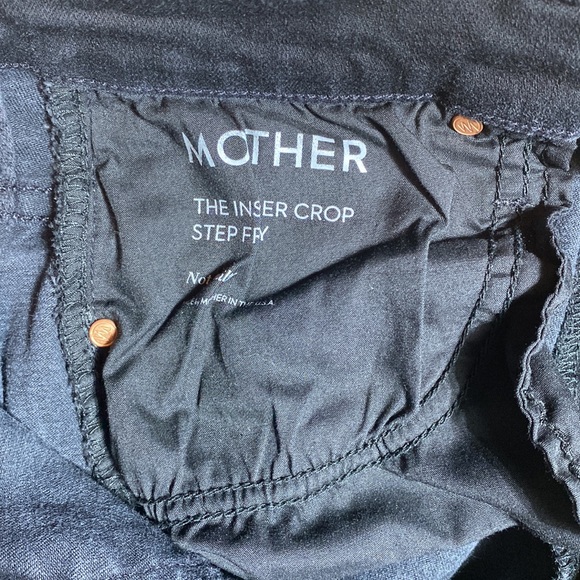 Mother jeans the insider step crop fray not guilty black size 28 - Picture 15 of 16